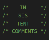 Insistent Comments